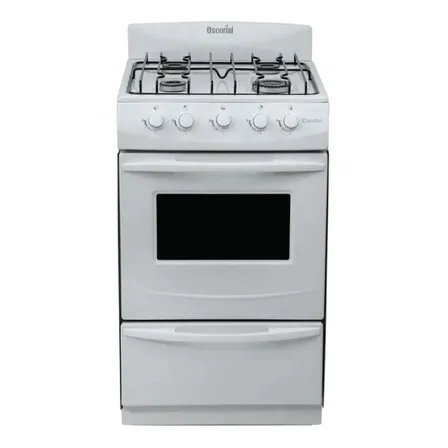 Cocina escorial candor s2 color blanco gas natural