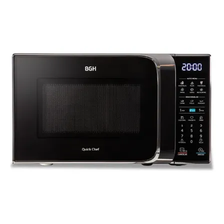 Microondas Bgh Eco Negro Digital 20 Litros B120dn20i